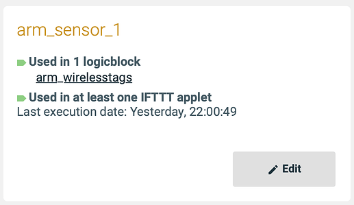 example of Apilio action that lists which logicblock is using it