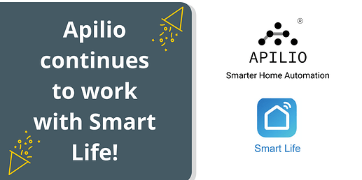 Apilio continues to work with Smart Life