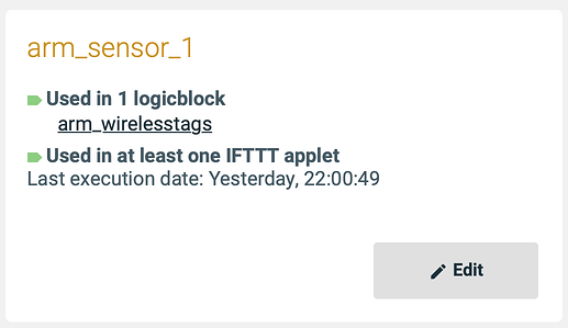 example of Apilio action that lists which logicblock is using it