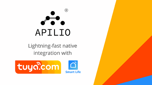 lighting fast native integration with tuya smart life and apilio